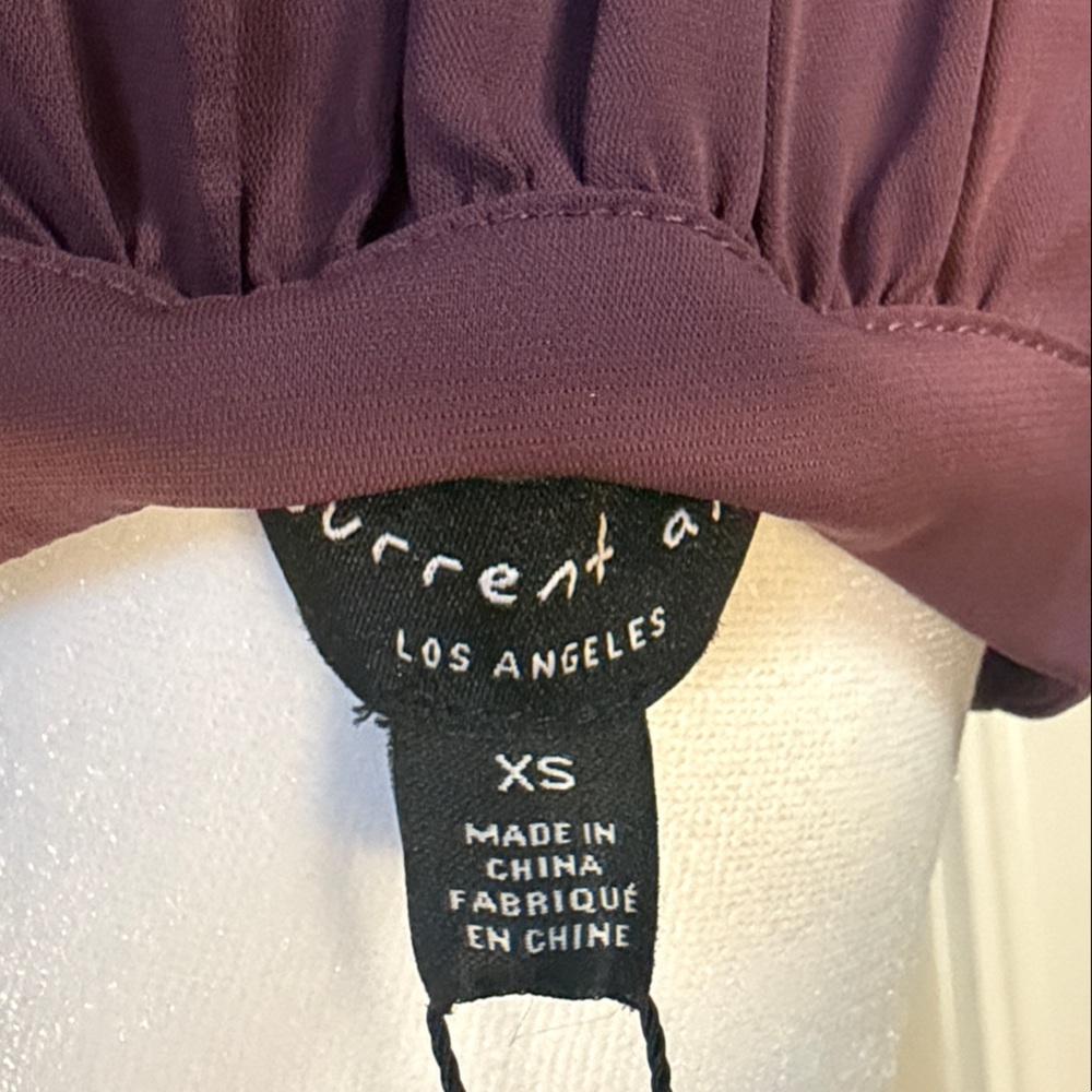 Current Air XS Elegant‎ Plum Twist-Front Blouse NWT - Picture 7 of 8